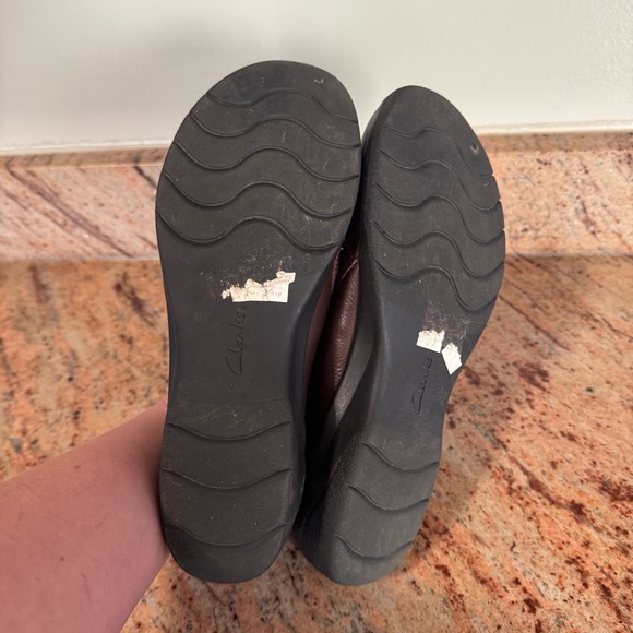 CLARKS Size 11 Brown Leather Shoes - Picture 5 of 5